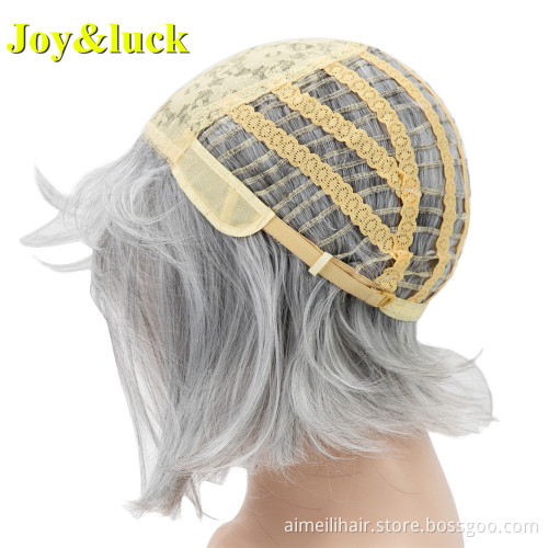 Bob Wig for Women Wholesale Prices Adjustable Band Party Ladies Hair Black Natural Straight Short Bob Cut Synthetic Hair Wigs